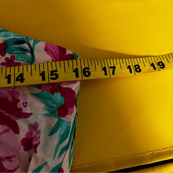 J Crew Womens Sleeveless Wrap Dress Size 4 Floral Midi Tropical Hawaiian Pink - Picture 4 of 8